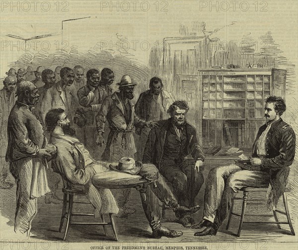 Office of the Freedmen's Bureau, Memphis, Tennessee, 1866. Creator: Unknown.