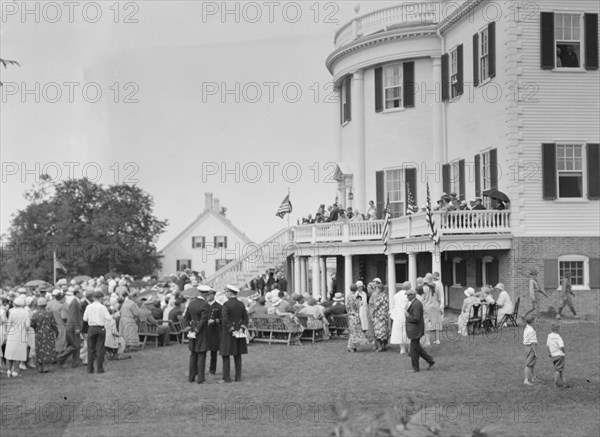 Celebration at the General Knox estate, 1931 July 25. Creator: Arnold Genthe.