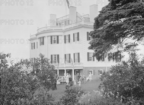 Celebration at the General Knox estate, 1931 July 25. Creator: Arnold Genthe.