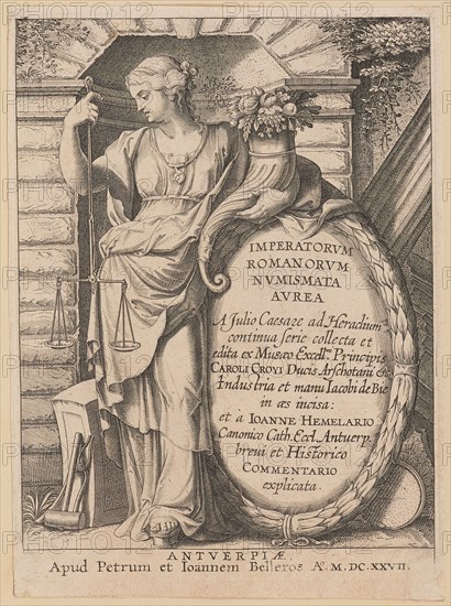 Title Page for Imperatorvm Romanorvm Nvmismata Avrea, 1627. Creator: Unknown.