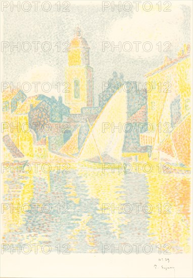 St. Tropez: The Port (Saint-Tropez: Le port), 1897/1898. Creator: Paul Signac.