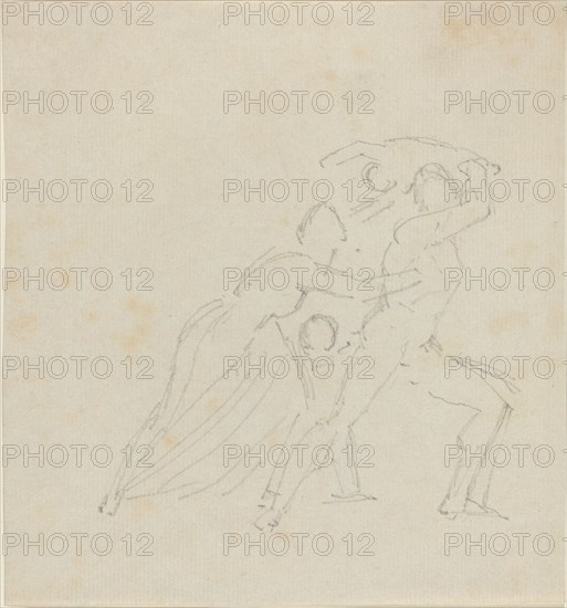 Study for "The Fury of Athamas", probably c. 1790/1794. Creator: John Flaxman.