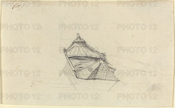 Seine Boat for "Le Pont-au-Change", probably c. 1854. Creator: Charles Meryon.