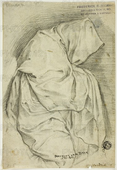 Draped with Hooded Figure (recto); Two Sketches of Swans in Water (verso), n.d.