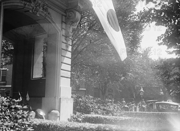 Japanese Mission To U.S. - Arrival at Residence, 1917. Creator: Harris & Ewing.