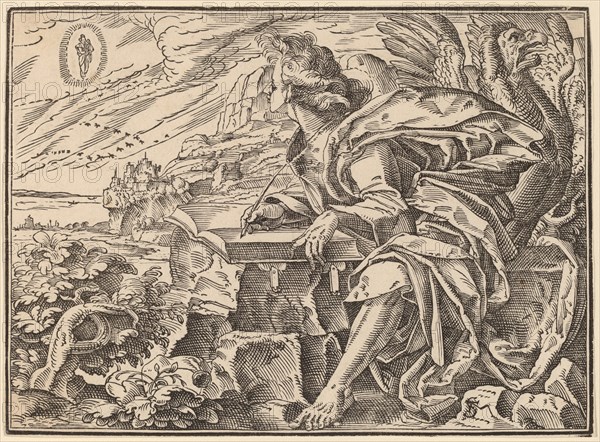 The Four Horsemen of the Apocalypse, published 1630. Creator: Christoph Maurer.