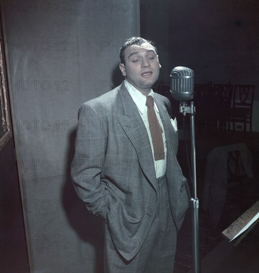 Portrait of Frankie Laine, New York, N.Y., 1946. Creator: William Paul Gottlieb.