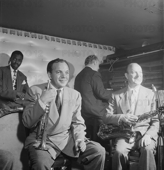 Portrait of Marty Marsala and Bud Freeman, 1938. Creator: William Paul Gottlieb.