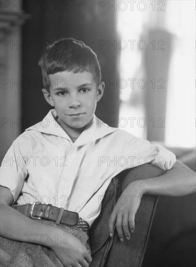 Twichell Mr., son of, portrait photograph, 1925 Nov. 19. Creator: Arnold Genthe.