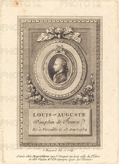 Louis-Auguste, Dauphin of France. Creator: Jean-Baptiste-Raphael-Urbain Massard.