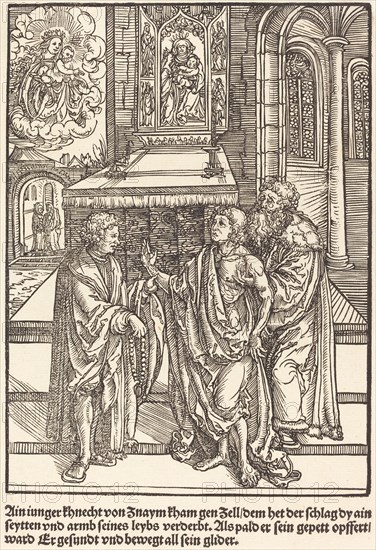 Ain iunger Khnacht von Znaym ..., c. 1503. Creator: Master of the Legend Scenes.