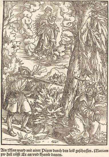 Ain Man ward mit ainer Puren ..., c. 1503. Creator: Master of the Legend Scenes.