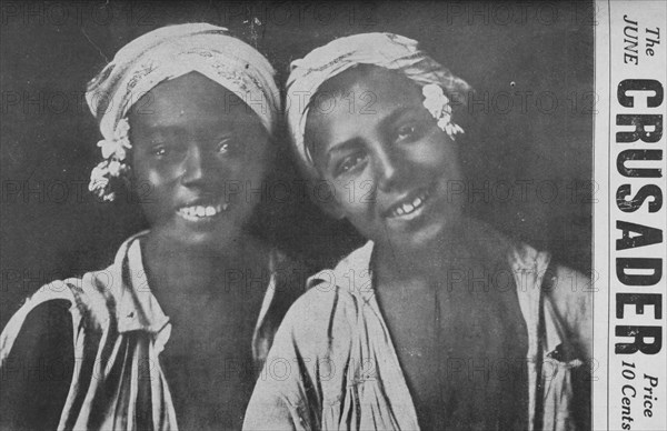 The Crusader, June; West African girls; Cover page, 1918-1922. Creator: Unknown.