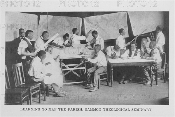 Learning to map the Parish, Gammon Theological Seminary, 1922. Creator: Unknown.