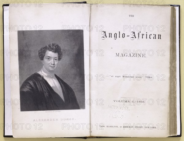 The Anglo-African magazine, Frontispiece and Title page, 1859. Creator: Unknown.