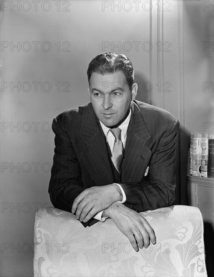Portrait of Irving Kolodin, New York, N.Y., 1946. Creator: William Paul Gottlieb.