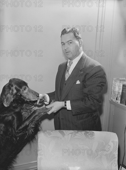 Portrait of Irving Kolodin, New York, N.Y., 1946. Creator: William Paul Gottlieb.