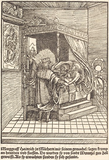 Marggraff Hainrich in Marhern ..., c. 1503. Creator: Master of the Legend Scenes.