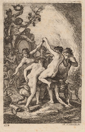 The Triumph of Bacchus with Dancing Nymphs, 1773. Creator: Martin Johann Schmidt.