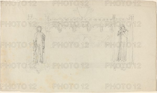 Design for the Simcoe Monument, Exeter Cathedral, c. 1814. Creator: John Flaxman.
