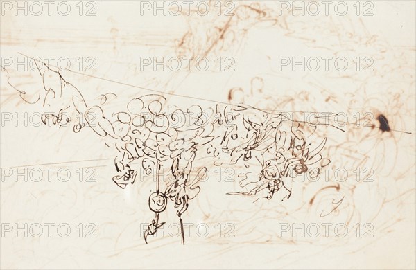 Xenophon and the Greeks Sighting the Sea [verso]. Creator: Benjamin Robert Haydon.
