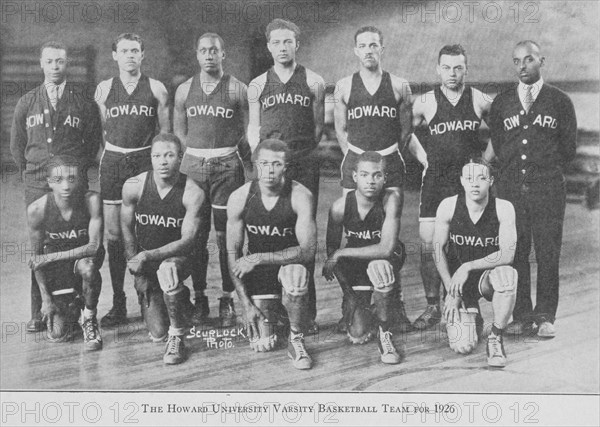 The Howard University Varsity Basketball Team, 1927. Creator: Addison N. Scurlock.
