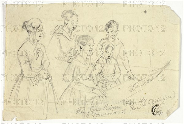 The Squallini Family: A Souvenir of Rue de Poitevin, n.d. Creator: William Parrott.