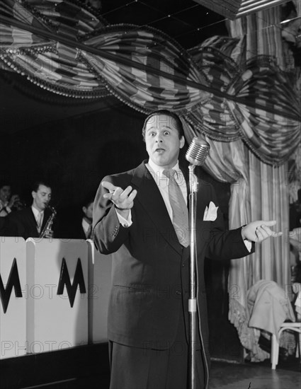 Portrait of Miquelito Valdez, New York, N.Y., 1946. Creator: William Paul Gottlieb.