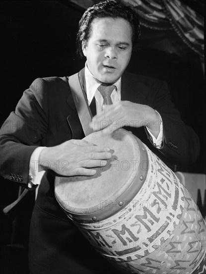 Portrait of Miquelito Valdez, New York, N.Y., 1946. Creator: William Paul Gottlieb.