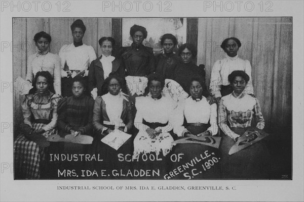 Industrial school of Mrs. Ida E. Gladden, Greenville, S.C., 1902. Creator: Unknown.