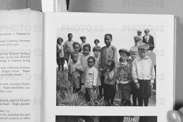 Racial contacts among children in an adjusted neighborhood, 1922. Creator: Unknown.