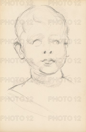 Study of Desiderio da Settignano's "Bust of a Child", c. 1895. Creator: Paul Cezanne.