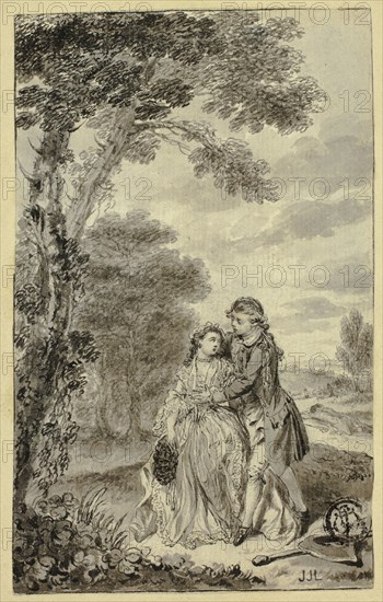 Illustration to Roderick Random, by Tobias Smollett, c. 1760. Creator: Francis Hayman.