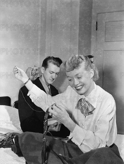 Portrait of June Christy and Bob Cooper, 1947 or 1948. Creator: William Paul Gottlieb.