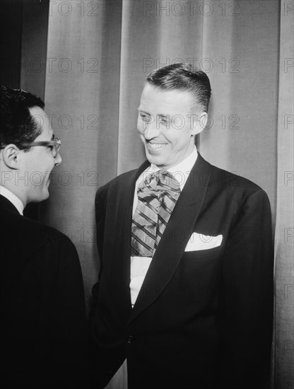 Portrait of Stan Kenton and Pete Rugolo, 1947 or 1948. Creator: William Paul Gottlieb.