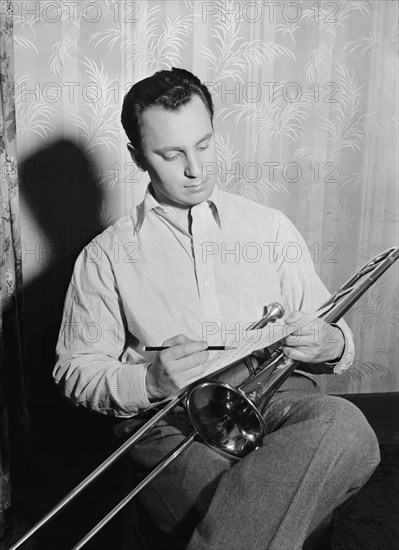 Portrait of Buddy Morrow, New York, N.Y., ca. May 1947. Creator: William Paul Gottlieb.