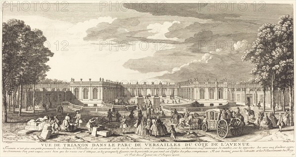 Vue de Trianon dans le Parc de Versailles du Cote de l'Avenue. Creator: Jacques Rigaud.