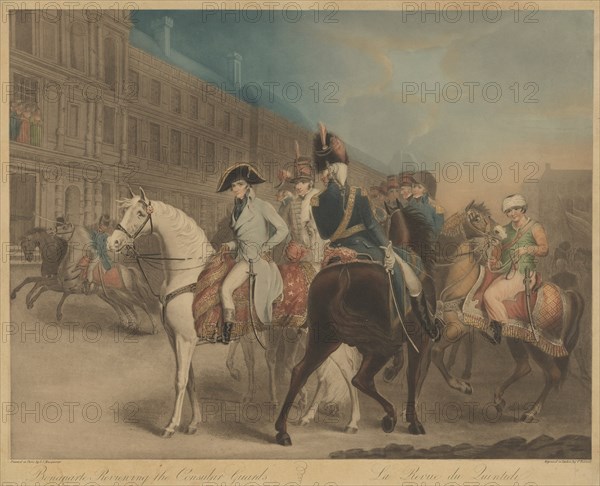 Bonaparte Reviewing the Consular Guard (La Revue du Quintidi). Creator: Charles Turner.
