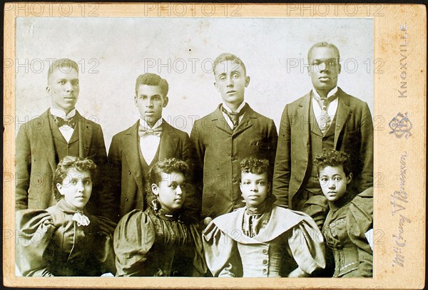 Studio portrait of Knoxville (Tenn.) College Glee Club, (1880-1900?). Creator: Unknown.