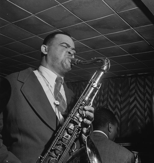 Portrait of Arnett Cobb, Downbeat, New York, N.Y., 1946. Creator: William Paul Gottlieb.