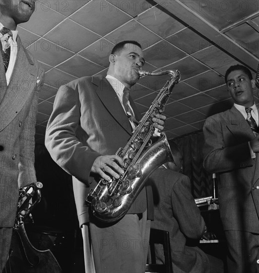 Portrait of Arnett Cobb, Downbeat, New York, N.Y., 1946. Creator: William Paul Gottlieb.