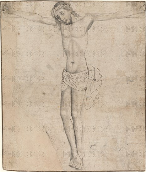 Christ on the Cross [recto], mid- to late 1470s. Creator: Master of the Drapery Studies.