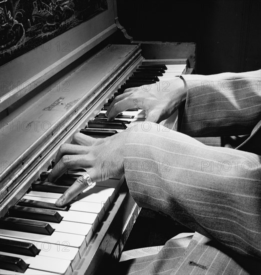 Portrait of Nat King Cole, New York, N.Y., ca. June 1947. Creator: William Paul Gottlieb.