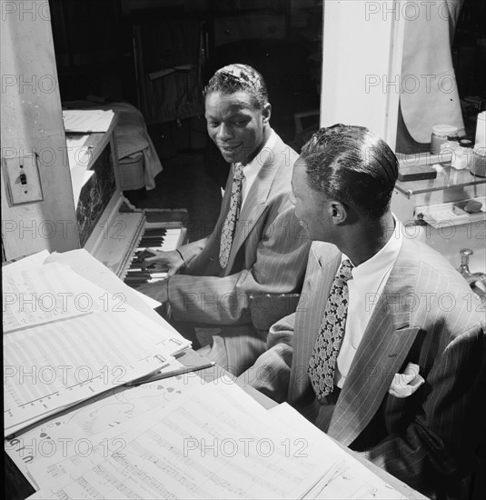 Portrait of Nat King Cole, New York, N.Y., ca. June 1947. Creator: William Paul Gottlieb.