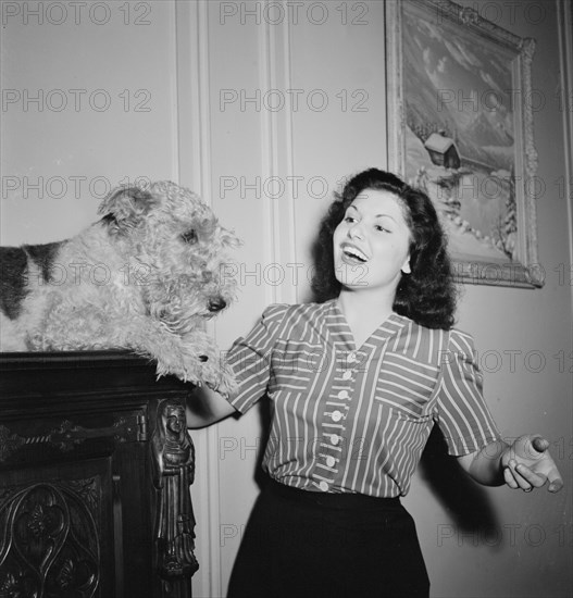 Portrait of Lilyann Carol, New York, N.Y., ca. Oct. 1946. Creator: William Paul Gottlieb.