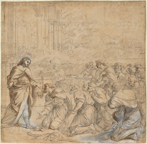 Joseph Revealing Himself to His Brothers in Egypt, c. 1655. Creator: Pier Francesco Mola.