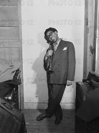 Portrait of Dizzy Gillespie, New York, N.Y., ca. May 1947. Creator: William Paul Gottlieb.