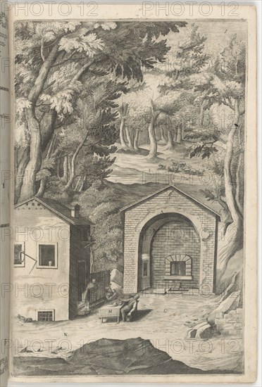 Spring of Saint Francis (Fonte di San Francesco) [plate B], 1612. Creator: Jacopo Ligozzi.