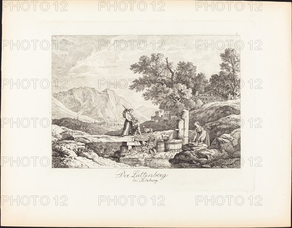 Der Lattenberg bei Salzburg (The Lattenberg near Salzburg), 1830. Creator: Ludwig Richter.