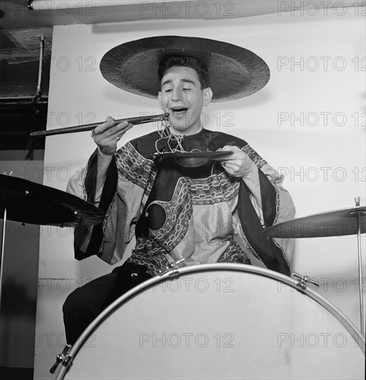 Portrait of Shelly Manne, New York, N.Y.(?), ca. June 1947. Creator: William Paul Gottlieb.